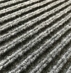 Custom Blank Sublimation Doormat Double Ribbed Striped Pvc Outdoor Floor Mat Entrance Non slip Door Mat