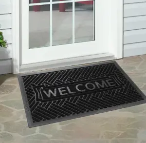 Durable Front Door Mat Outdoor Indoor Welcome Mat Non Slip Outside Door Mats