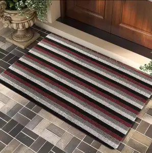 Organic plastic welcome personalized blank jacquard sublimation pvc front entrance custom door mat