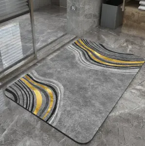 super absorbent mat bathroom waterproof floor mats Bath Rug luxurious toilets carpet anti slip quick drying diatom mud soft mat