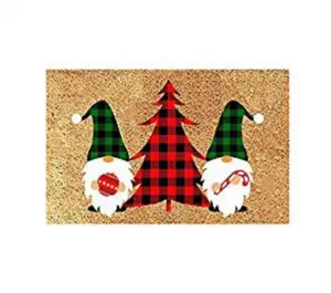 New Arrival Cute Dog Printed Rectangular Shape Welcome Crystal Velvet Entrance Floor Mat Washable Anti Slip Door Mat