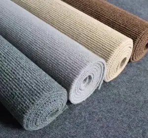 hot sell hotel aisle stripe heavy buty exhibition commercial high quality outdoor ribbed carpet