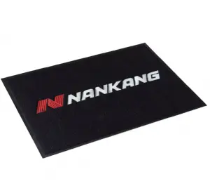 Custom Heavyweight PVC Coil Mat Logo Non-Slip Outdoor Entrance Door Mat Spaghetti Welcome Design Hotel Washable Foam Printing